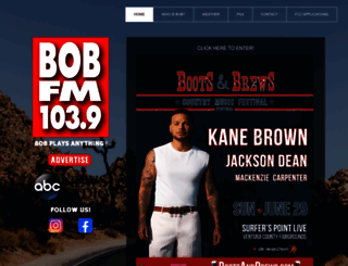 bobfm1039.com screenshot