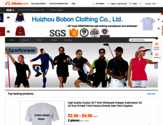 bobonclothing.en.alibaba.com screenshot