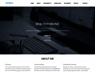 bobrathbone.com screenshot