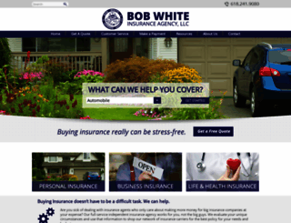 bobwhiteinsuranceagency.com screenshot