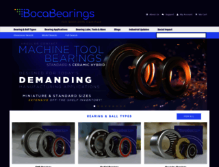 bocabearings.com screenshot