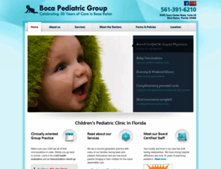bocapediatricgroup.com screenshot