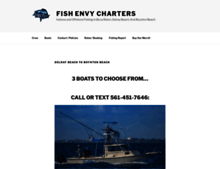 bocaratonfishingcharters.com screenshot