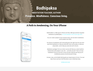 bodhipaksa.com screenshot