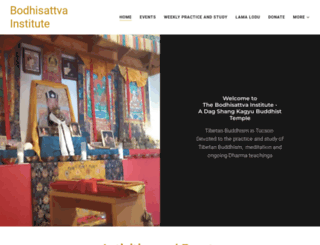 bodhisattvainstitute.org screenshot