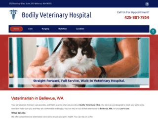 bodilyvethospital.com screenshot