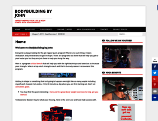 bodybuildingbyjohn.com screenshot