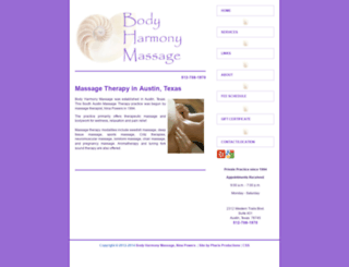bodyharmonymassage.com screenshot