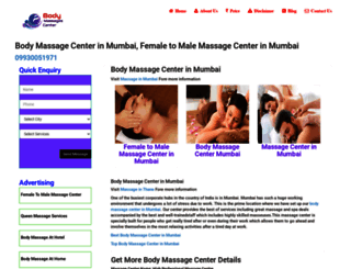 bodymassagescenter.co.in screenshot