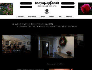 bodymindspiritsalonanddayspa.com screenshot