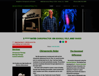 bodyprochiropractic.com screenshot