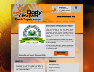 bodyreviver.com.au screenshot
