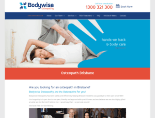 bodywiseosteo.com.au screenshot