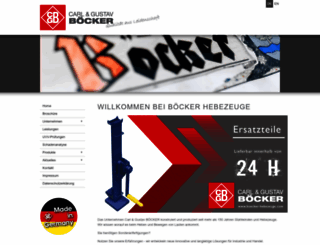 boeckerhebezeuge.de screenshot