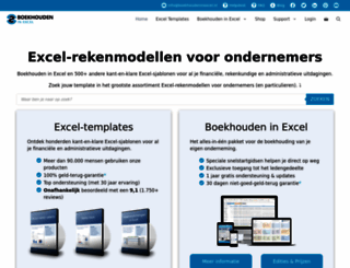 boekhoudeninexcel.nl screenshot