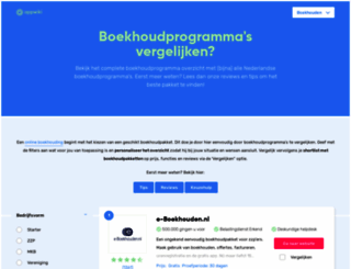 boekhoudsoftware-vergelijken.nl screenshot