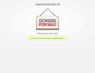 boenda.nl screenshot