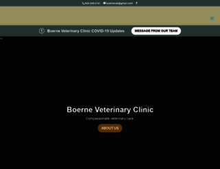 boerneveterinaryclinic.com screenshot