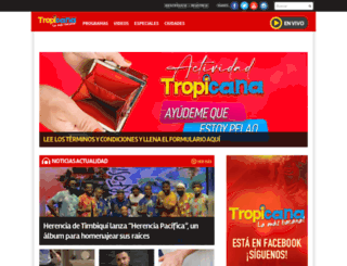 bogota.tropicanafm.com screenshot