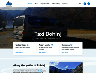 bohinj-taxi.si screenshot