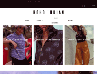 bohoindian.com screenshot