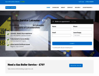 boiler-service-leicester.co.uk screenshot
