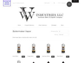 boilermakervapor.com screenshot