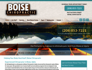 boisechiropractic.com screenshot