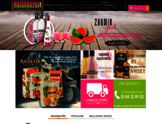 boissons-originales.com screenshot