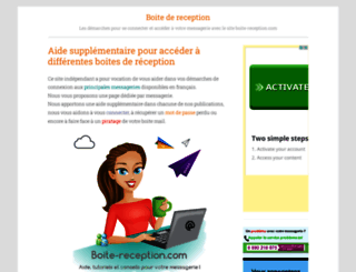 boite-reception.com screenshot