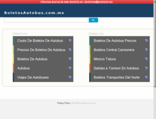 boletosautobus.com.mx screenshot