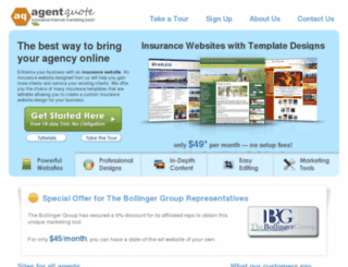 bollinger.agentquote.com screenshot