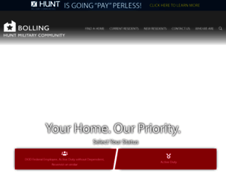 bollingfamilyhousing.com screenshot