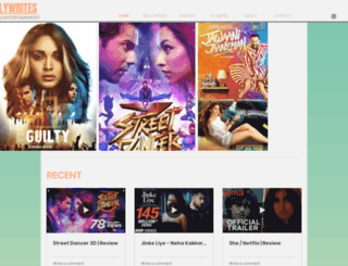 bollywrites.com screenshot