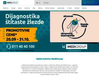 bolnica.medigroup.rs screenshot