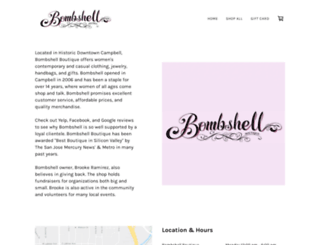 bombshell-boutique.com screenshot