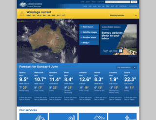 bomweather.com.au screenshot