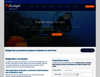 bonaire-budgetcar.com screenshot