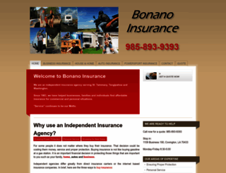 bonanoinsurance.com screenshot