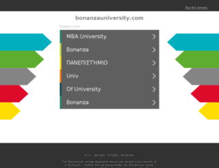 bonanzauniversity.com screenshot