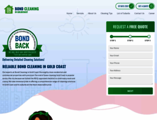 bondcleaningingoldcoast.com.au screenshot