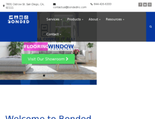 bondedcarpet.com screenshot