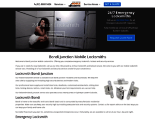 bondijunctionlocksmith.com.au screenshot