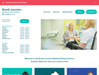 bondijunctionmedical.com.au screenshot