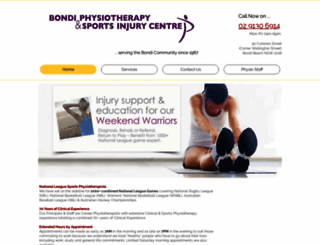 bondiphysio.com.au screenshot