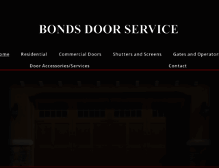bondsdoorservice.com screenshot