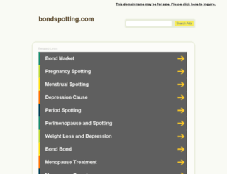 bondspotting.com screenshot