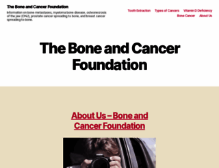 boneandcancerfoundation.org screenshot