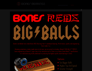 bonesbearings.com screenshot
