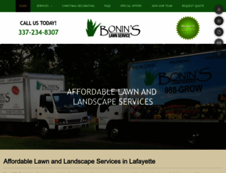 boninslawnservice.com screenshot